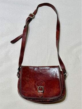 Vintage Trento Dal 1912 for Tano Italian Leather Brown Crossbody Bag